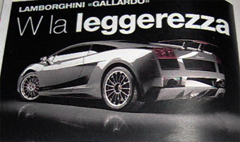 Lamborghini Gallardo Superleggera.   Quattroroute