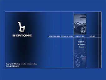Скриншот сайта bertone.it Скриншот сайта bertone.it