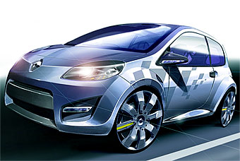 Renault Twingo RS. Иллюстрация xelopolis.com Renault Twingo RS. Иллюстрация xelopolis.com