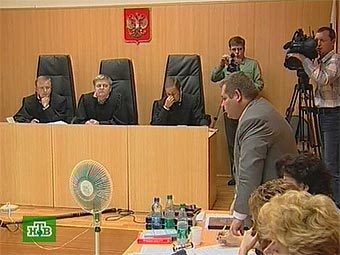 Заседание суда по делу Андрея Сычева. Кадр НТВ