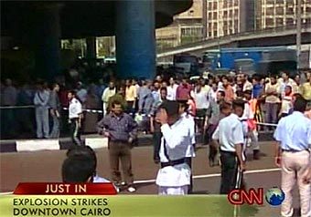 Съемки CNN с места теракта