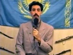 Фрагмент видеообращения "Сагдиева" к казахским властям, размещавшегося на www.borat.kz Фрагмент видеообращения "Сагдиева" к казахским властям, размещавшегося на www.borat.kz