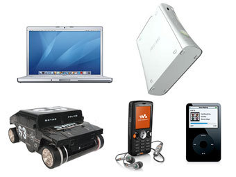 Xbox 360, iPod, Mac Book Pro, Sony Ericsson W810i  Zero Gravity Wall Climber.  .