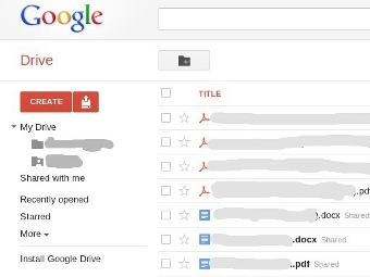 Скриншот Google Drive из блога GeekWire