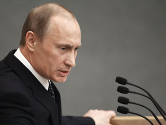 Владимир Путин выступает в Госдуме. Архивное фото РИА Новости, Илья Питалев