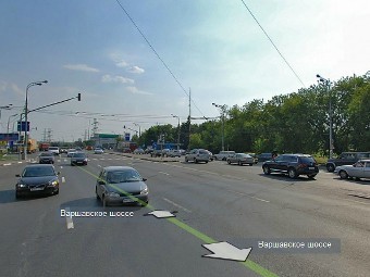 Варшавское шоссе. Фото сервиса "Яндекс.Карты"