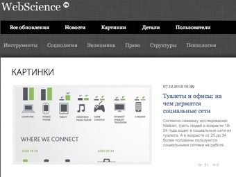 Скриншот сайта webscience.ru