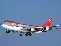 Самолет Northwest Airlines, фото с сайта авиакомпании