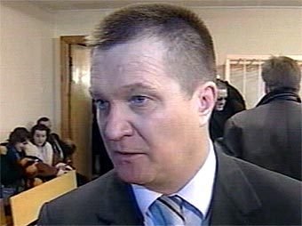 Владимир Бутов в зале суда. Съемки НТВ